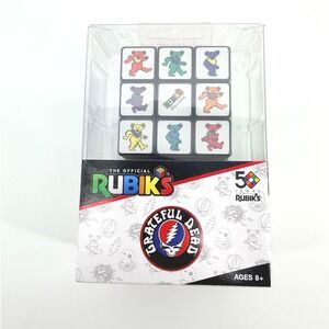 Rubiks Grateful Dead Puzzle Cube Multi Dancing Bears Steal Your Face NEW